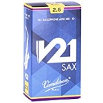 10V21AS25 Vandoren V21 Alto Sax Reeds 2.5 (10 ct. Box)