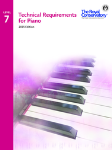 Technical Requirements for Piano - Level 7