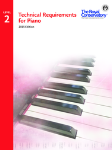 Technical Requirements for Piano - Level 2