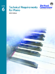 Technical Requirements for Piano - Level 6
