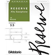 10RESAS35 D'Addario Reserve Alto Sax Reeds 3.5 (10 ct. box)