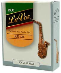 D'Addario 10LASMH La Voz Alto Sax Reeds Medium Hard