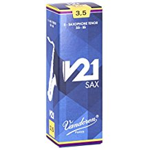 5V21TS35 Vandoren V21 Tenor Sax Reeds 3.5 (5 ct. Box)