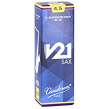 5V21TS45 Vandoren V21 Tenor Sax Reeds 4.5 (5 ct. Box)