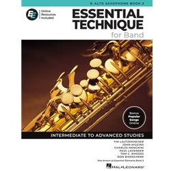 Essential Technique for Band Book 3, Alto Sax