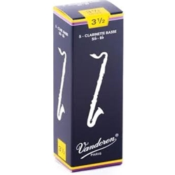 5VBC35 Vandoren Bass Clarinet Reeds 3.5 (5 ct. Box)