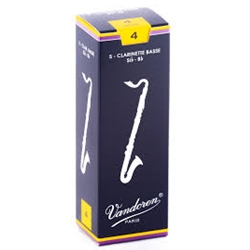 5VBC4 Vandoren Bass Clarinet Reeds 4.0 (5 ct. Box)